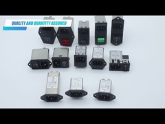 250V, filtro de la entrada del poder del zócalo de la entrada del IEC la monofásico 10A, línea eléctrica EMI Filter Long Working Life