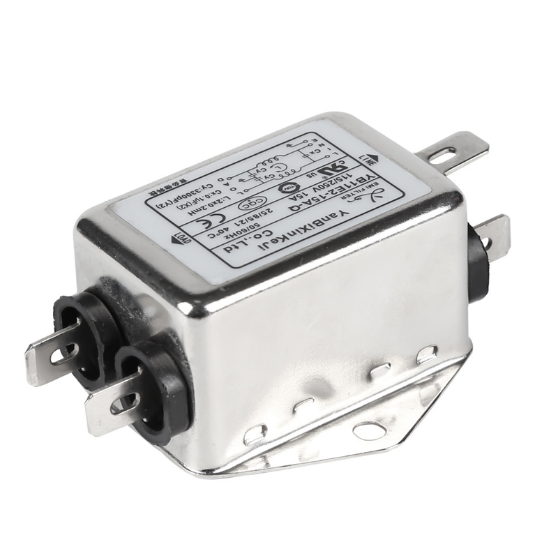 filtro de línea eléctrica pasivo del filtro la monofásico de 220V 15amps YB-E para el equipo eléctrico