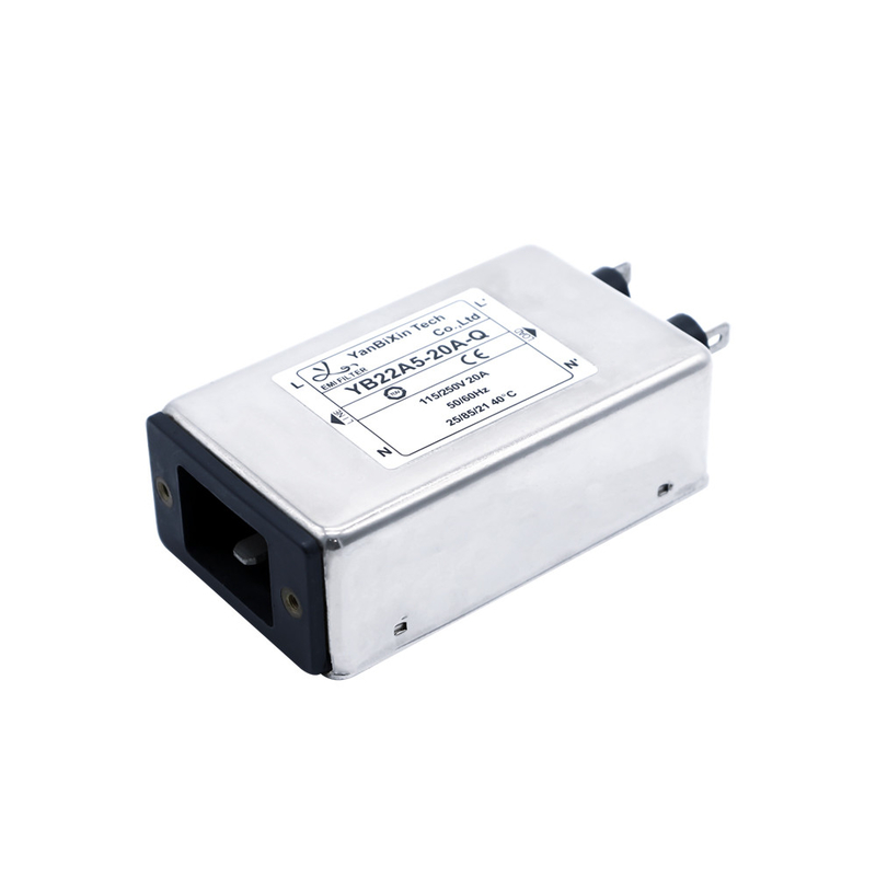 YB22A5-20A-Q Filtro EMI de entrada de la CEI Certificados UL 115V 250V Tipo de toma de corriente Filtro principal