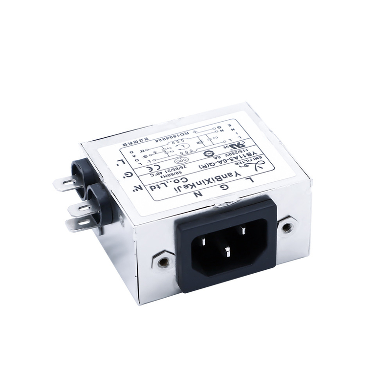 YB11A5-6A-Q(R) IEC C13 Filtro EMI de entrada 115V 250V Filtro de potencia de tipo de toma de corriente