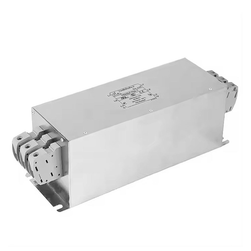 Filtro EMI de 3 fases y 4 líneas de 200A para estaciones de carga, cargadores de vehículos eléctricos y sistemas de energía de vehículos eléctricos