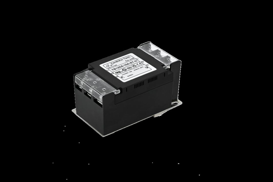 Filtro monofásico con carcasa de plástico segura Filtro EMI/EMC con cubierta de bloque terminal