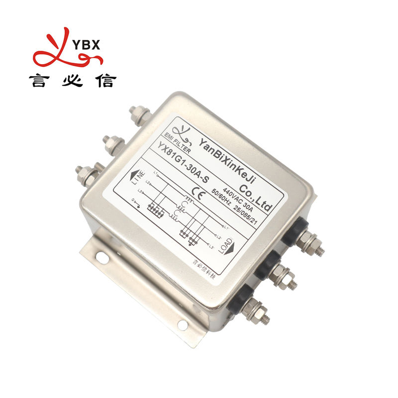 30A 440V EMI Filter Inverter Power Filter trifásica emperna salida