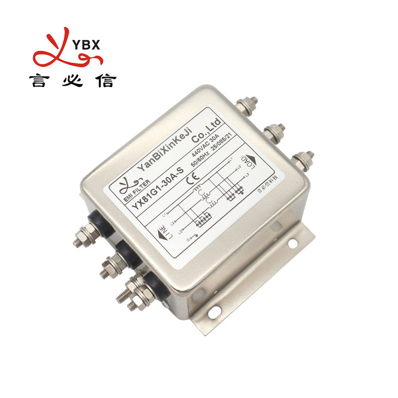 30A 440V EMI Filter Inverter Power Filter trifásica emperna salida