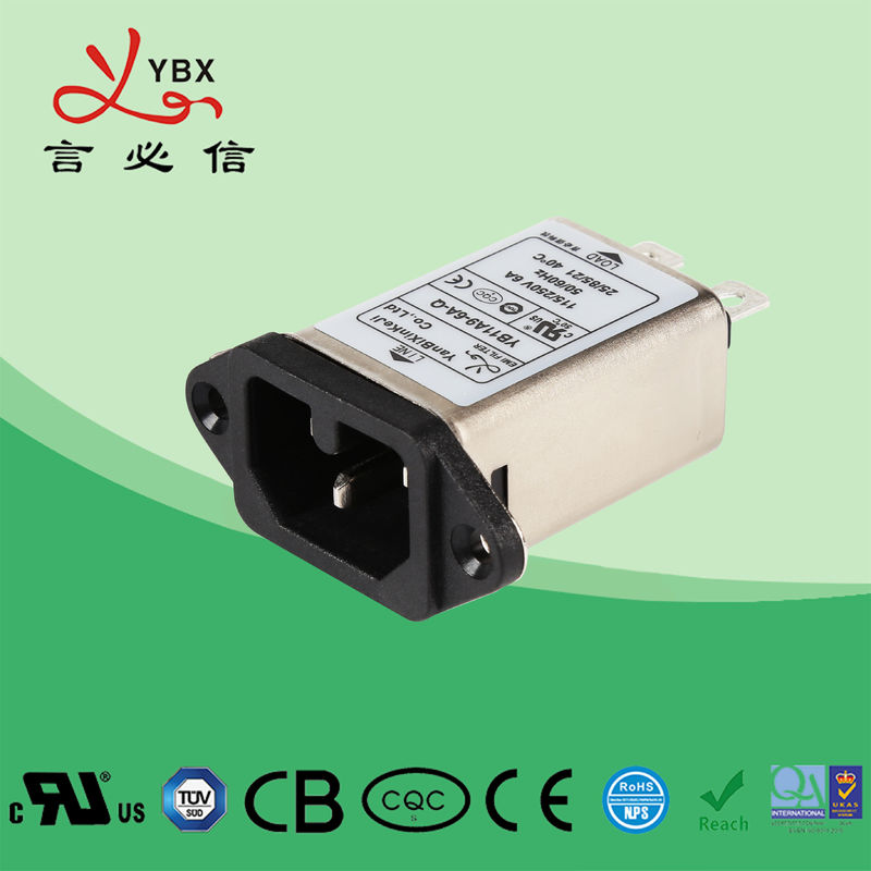 Filtro IRF de la CA 10A de Yanbixin de la EMI en línea electrónica del filtro emi/de la lavadora